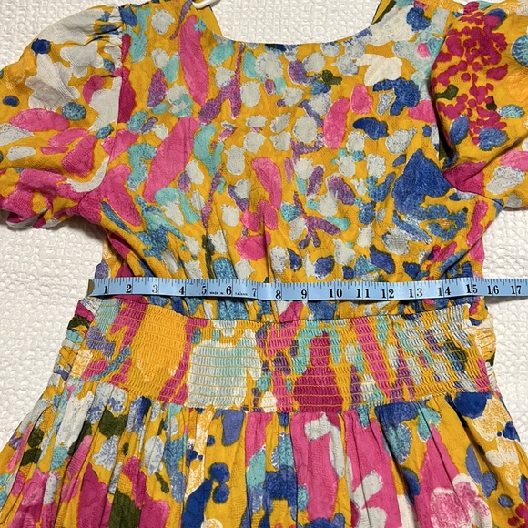 SOLD- Anthropologie The Catalina Button- Front V-Neck Dress - Picture 10 of 10